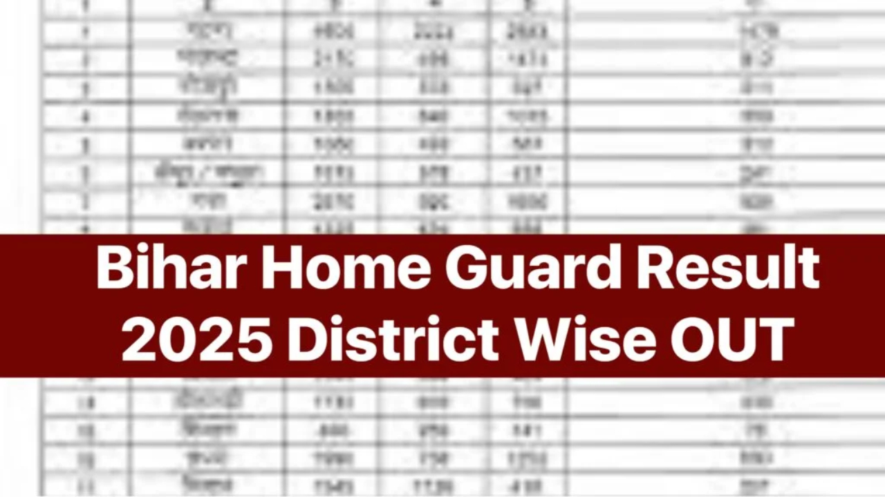 Bihar Home Guard Merit List 2025