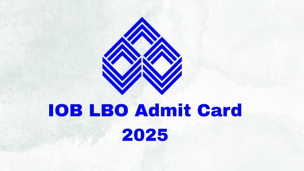 IOB LBO Admit Card