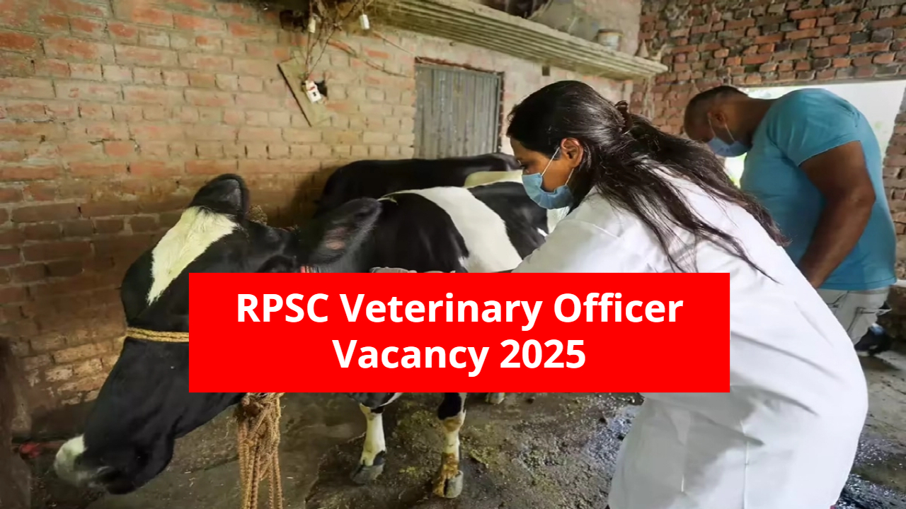 RPSC Veterinary Officer 2025: 1100 Vacancies Announced Apply Now